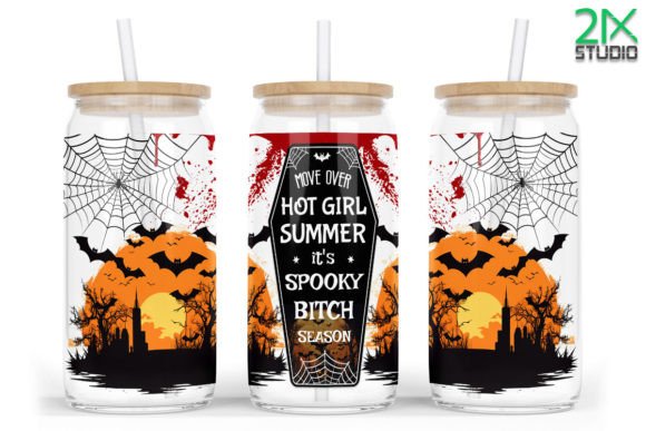 16oz Libbey Glass Can Horror Spooky: A Unique Halloween Craft for Creative Enthusiasts