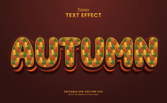 Autumn Editable Text Effect