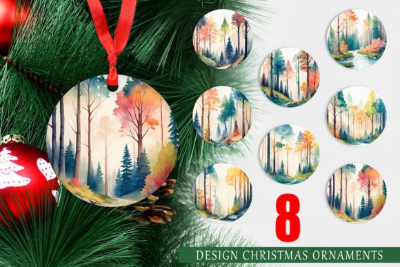 Christmas Ornament Forests Landscape: A Creative Way to Decorate Your Holiday Season
