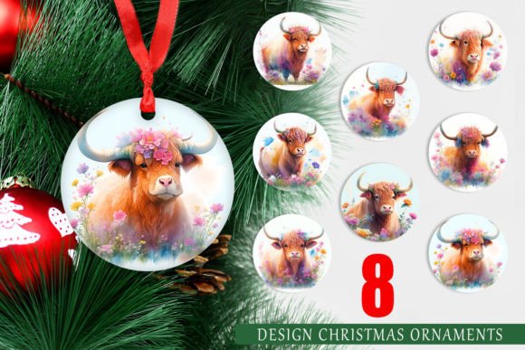Christmas Ornament Highland Cow: A Unique Addition to Your Holiday Decor