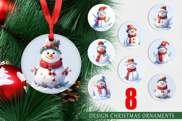 Christmas Ornament White Snowman