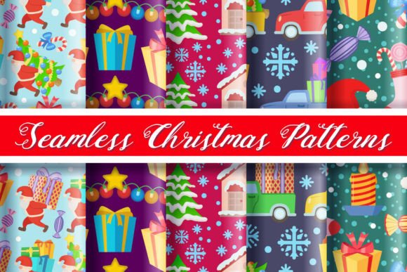 Christmas Patterns Set for Creative Projects