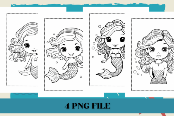 Cute Mermaid Coloring Pages 7 for Kids KDP: Creative Ideas and Real-World Uses