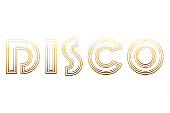 Disco Lettering: Golden Letters in Decor
