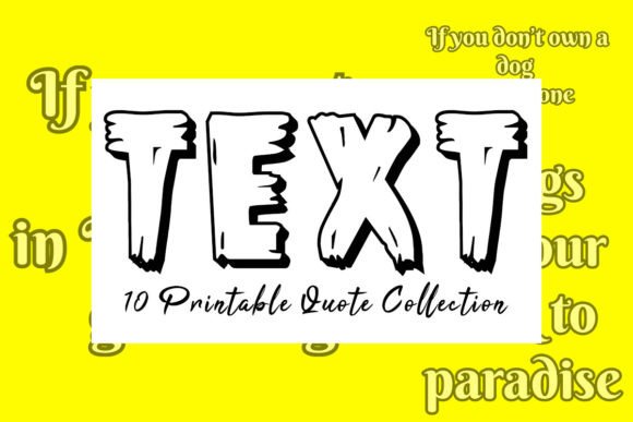 Dog Quote Text Design Bundle V.03: Elevate Your Creative Projects with Inspiring Typography