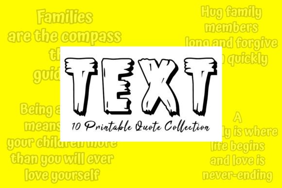 Family Quote Text Design Bundle V.02: A Creative Resource for Inspiration and Expression