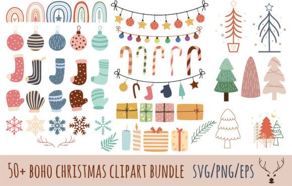 How the Boho Christmas Clipart Bundle is Reshaping Holiday Design Creativity