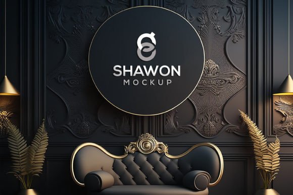 Luxury Interior Logo Mockup: Elevate Your Design Projects with Professional Elegance