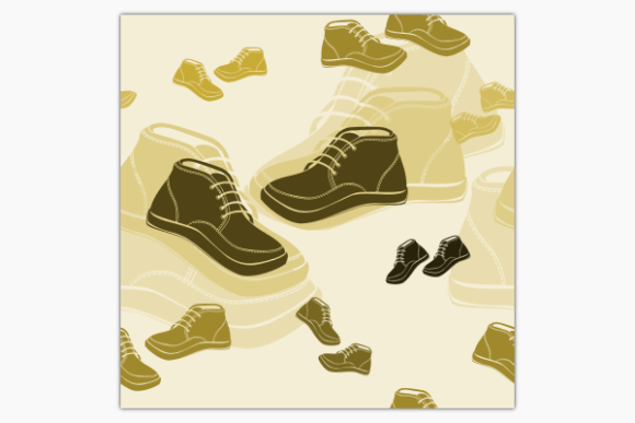 Monochrome Shoes Dark Seamless Pattern: A Versatile Design Tool