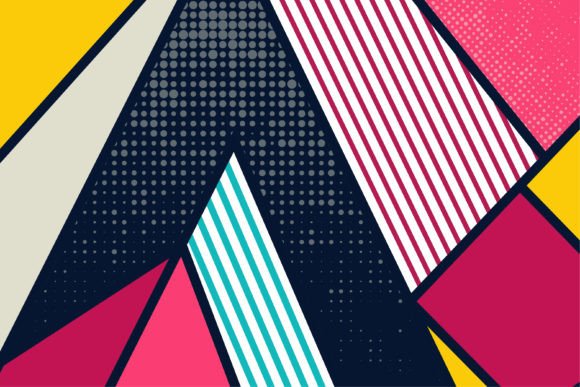 Mosaic Halftone Background: A Retro Geometric Design for Modern Creativity