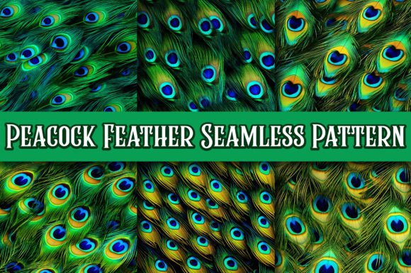 Peacock Feather Seamless Pattern: A Versatile Design for Creative Projects