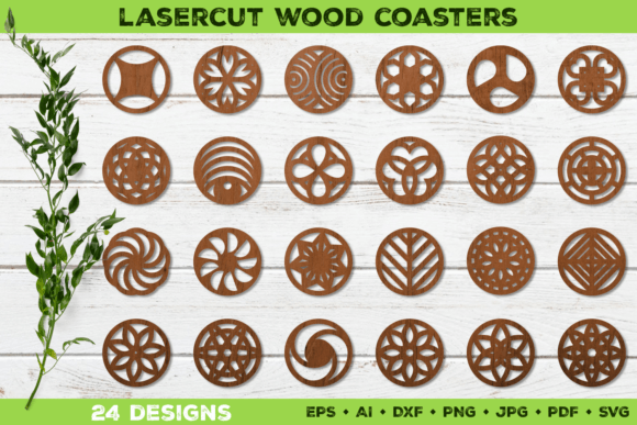 Stylish Digital Round Coasters
