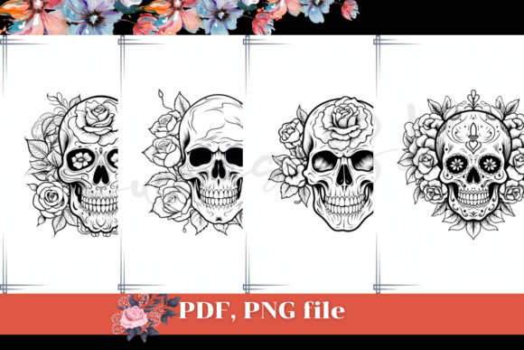 Sugar Skull Coloring Pages Halloween KDP: A Creative Resource for Artists and Businesses