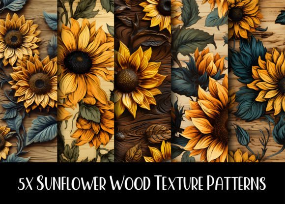 Sunflower Wood Texture Patterns: A Unique Fusion of Nature and Design