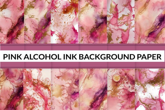 Sweet Pink Alcohol Ink Background Paper: A Vibrant Addition to Creative Projects