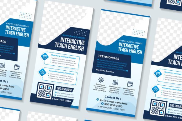 Teach English Vertical Banner – A Must-Have Graphic Resource for Modern Educators and Businesses