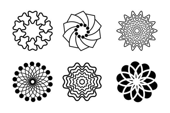 Trendy Simple Geometric Flower Shapes: A Modern Approach to Design