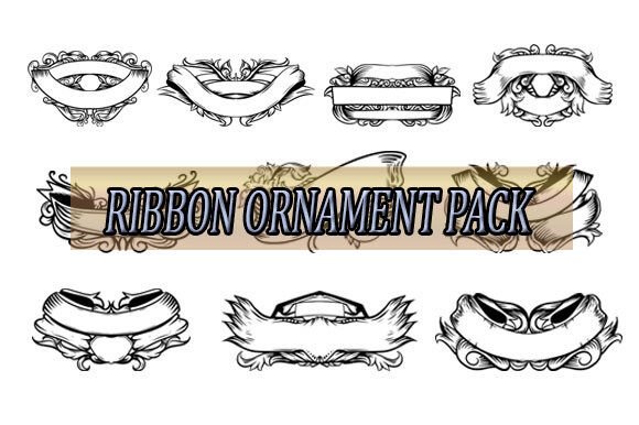 Vector Decoration Vintage Ribbon: Timeless Elegance for Modern Design