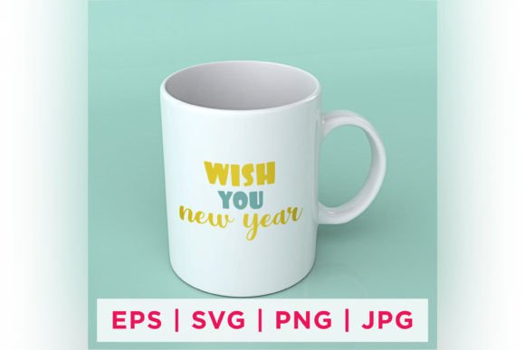 Wish You New Year Quote Sticker: A Spark of Positivity for Your Celebrations